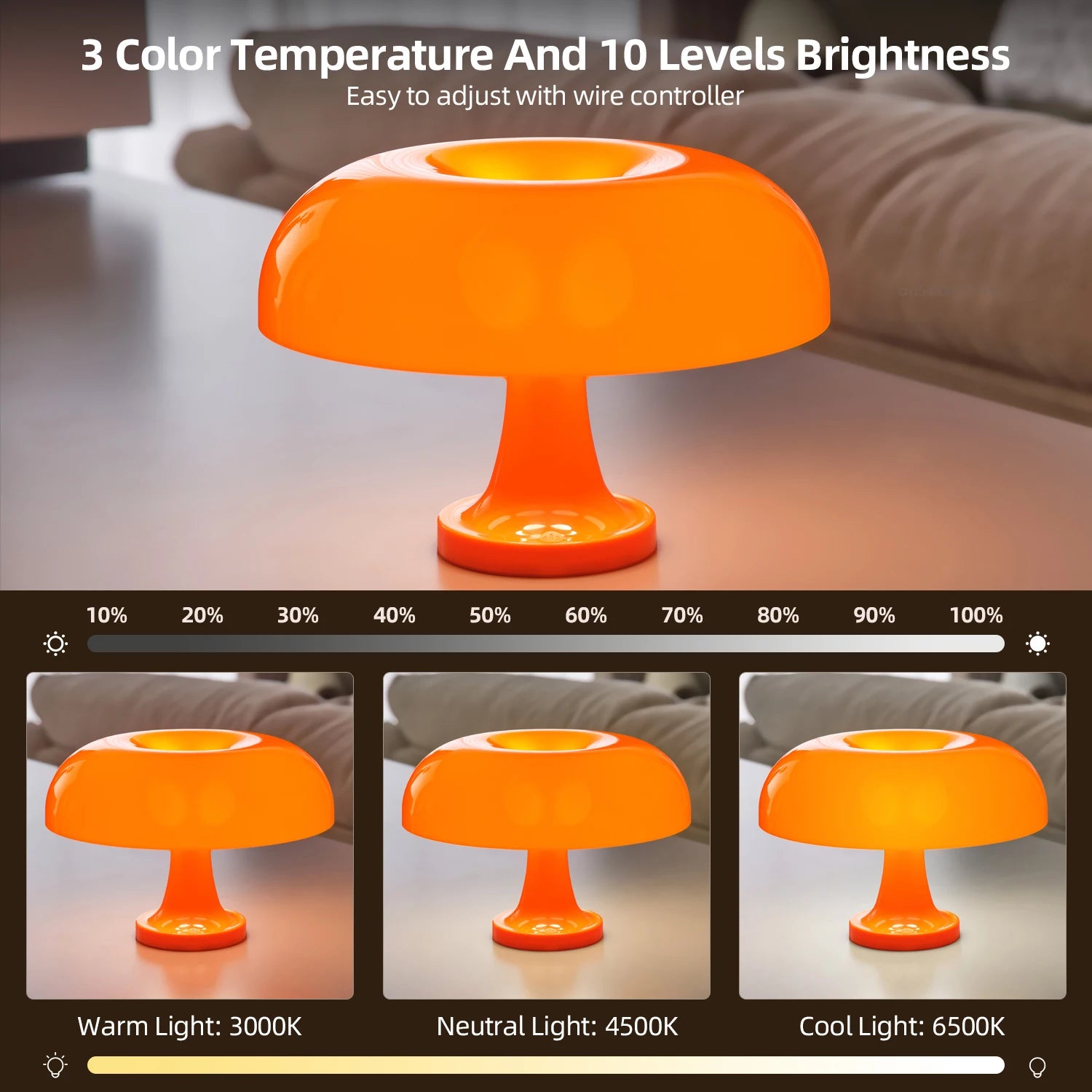 Lampe de chevet Champignon
